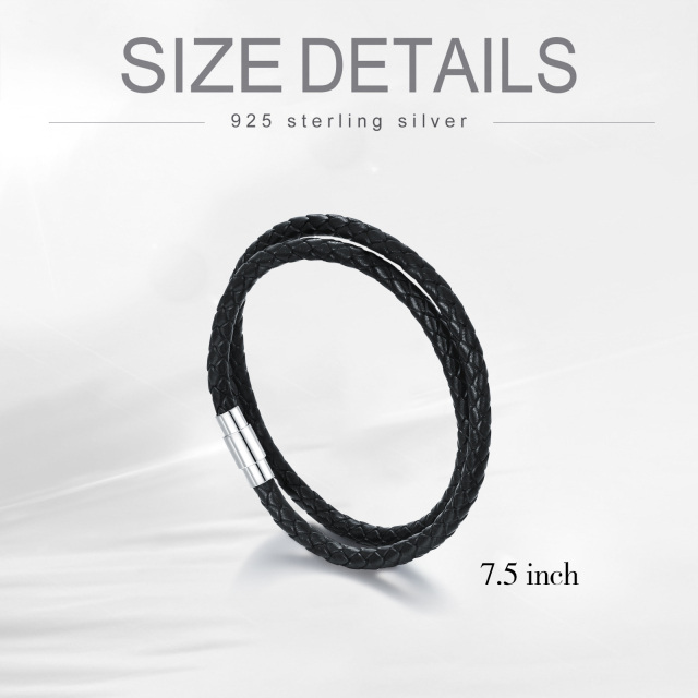 Sterling Silver Layerered Bracelet for Men-4