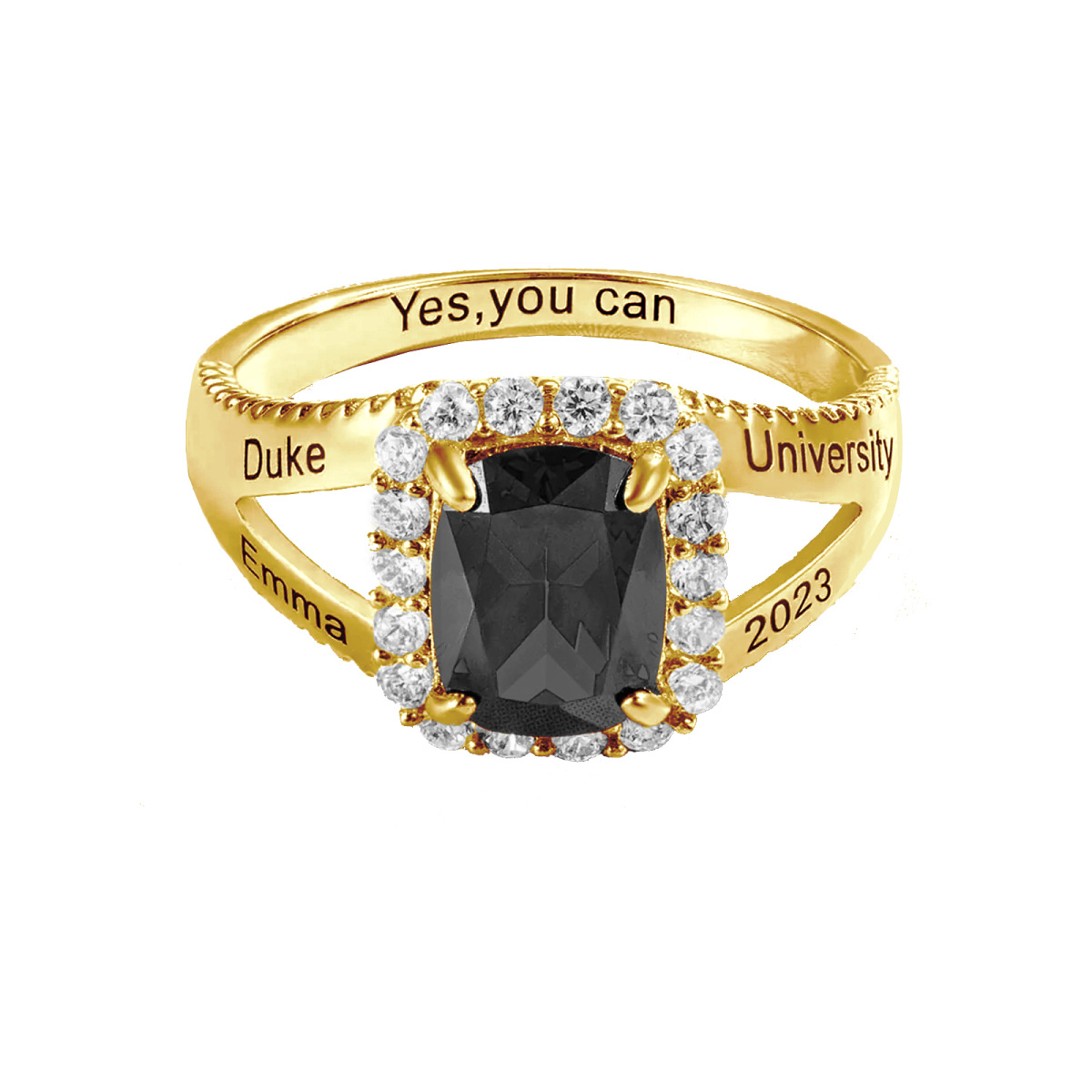 14K Gold Zircon Birthstone Birthstone Ring-1