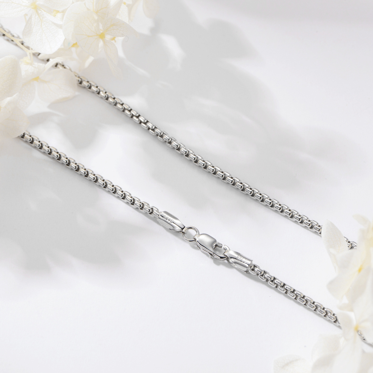 Sterling Silver Round Chain Necklace-5
