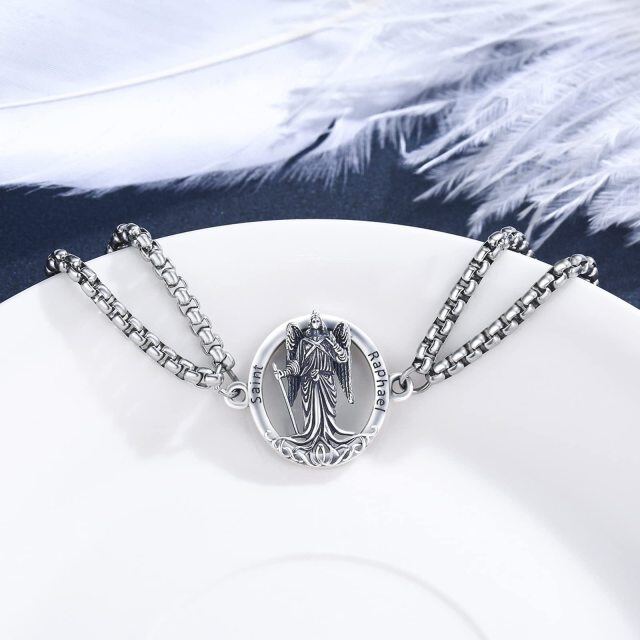 Sterling Silber San Rafael Anhänger-Armband für Männer-3