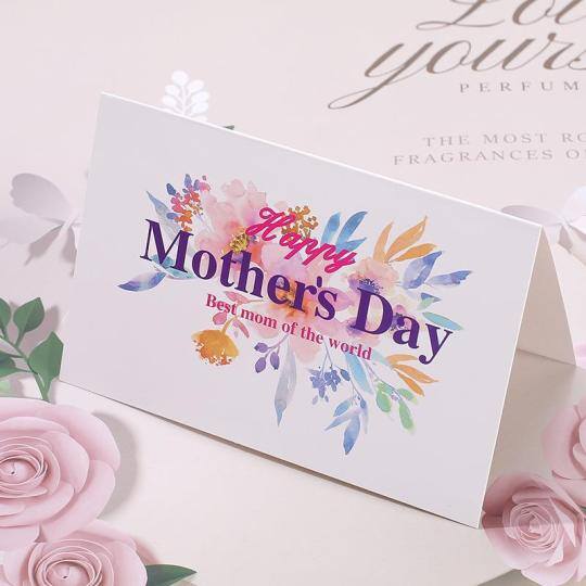 Cartão de felicitações para a mamãe, eu te amo, ideias para presentes para o dia das mães