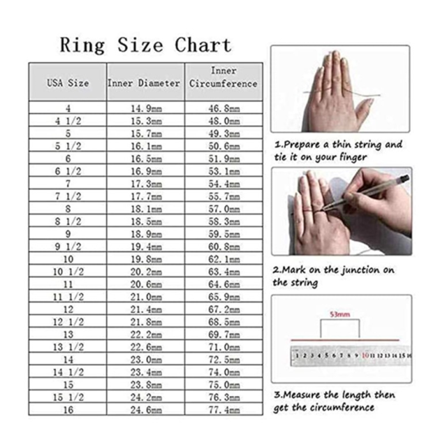 Sterling Silber Moosachat personalisierte Gravur Paar Verlobungsring-4