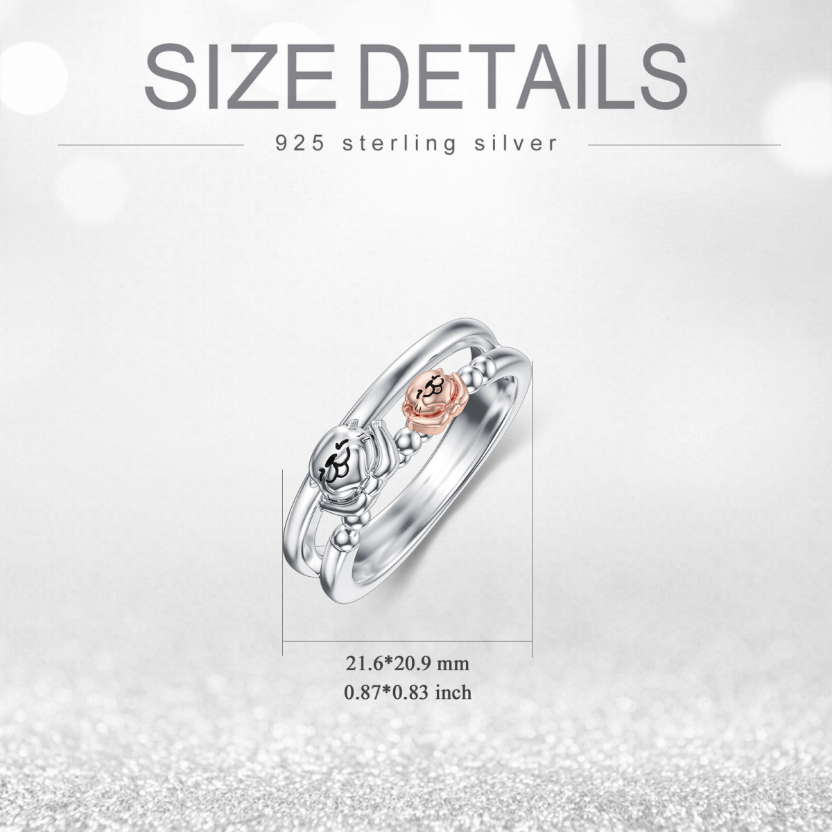 Sterling Silver Sea Otter Ring-5