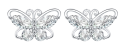 wholesale 925 Sterling Silver Butterfly Stud Earrings Green Marquise Cubic Zirconia For Women-0-3