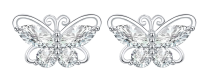 wholesale S925 Sterling Silver Wedding Butterfly Earrings-