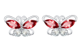 wholesale 925 Sterling Silver Butterfly Stud Earrings Green Marquise Cubic Zirconia For Women-0-2