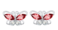 wholesale S925 Sterling Silver Wedding Butterfly Earrings-