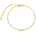 wholesale 14k Gold Lab Created Diamond Solitaire Adjustable Chain Bracelet-0-0