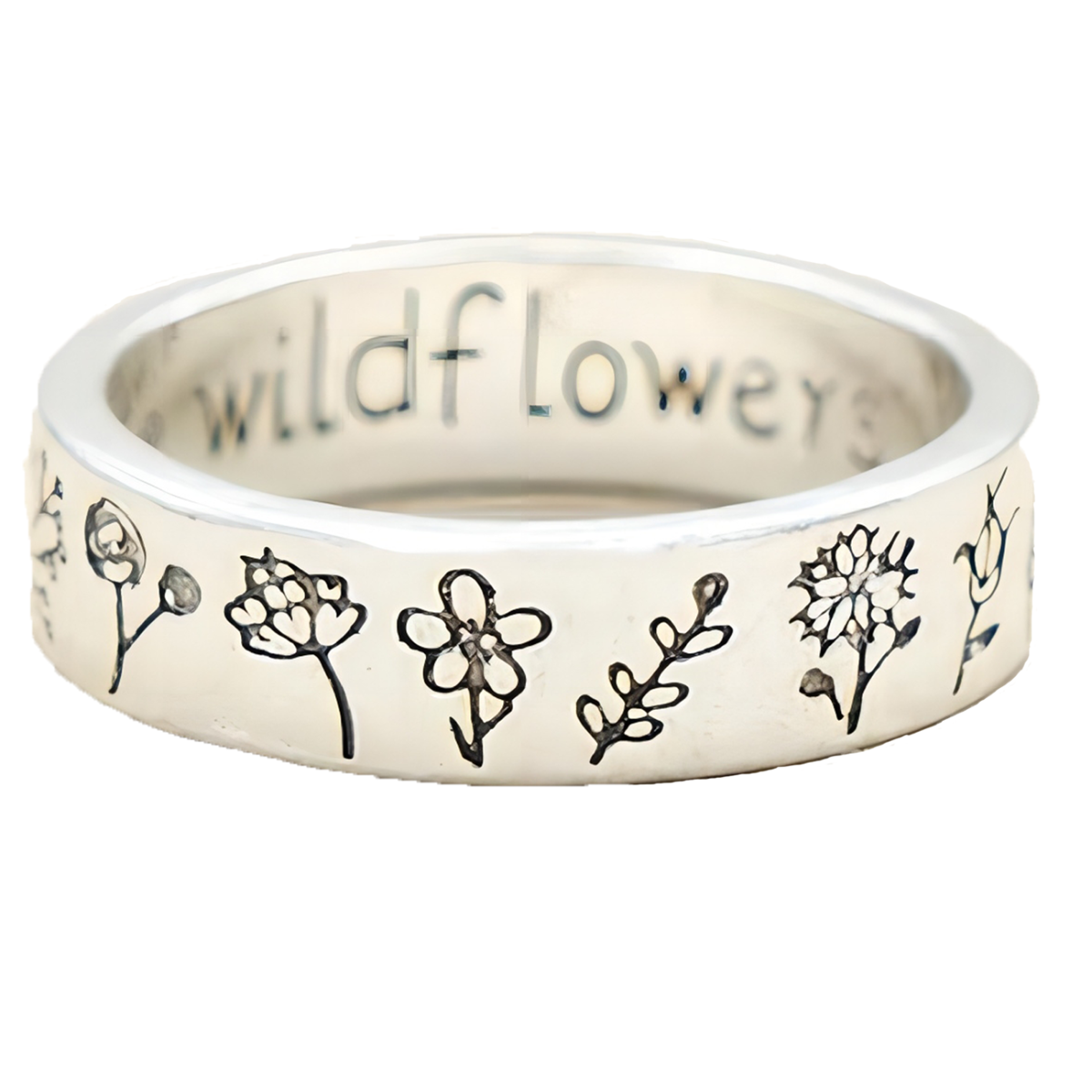 Bague marguerite en argent sterling-1