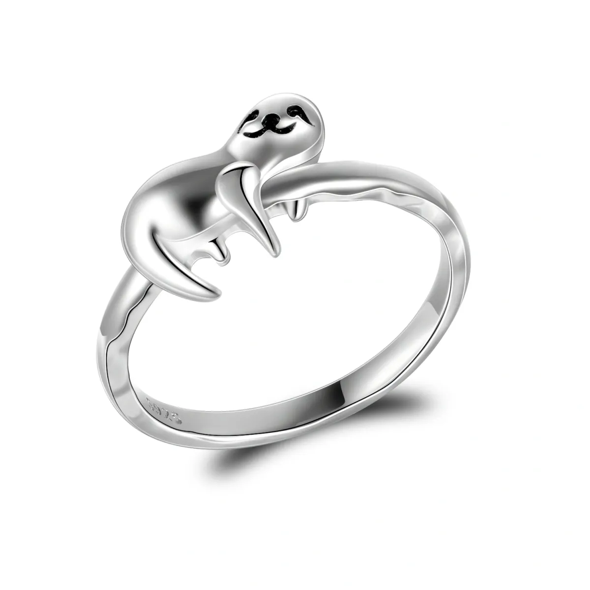 Sterling Silber Faultier Ring-1