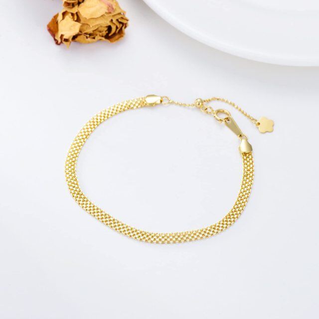 18K Gold Kette Armband-4