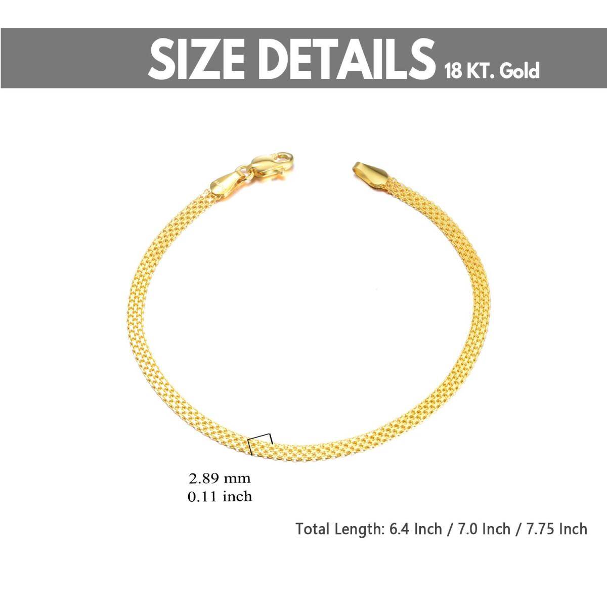 18K Gold Kette Armband-6