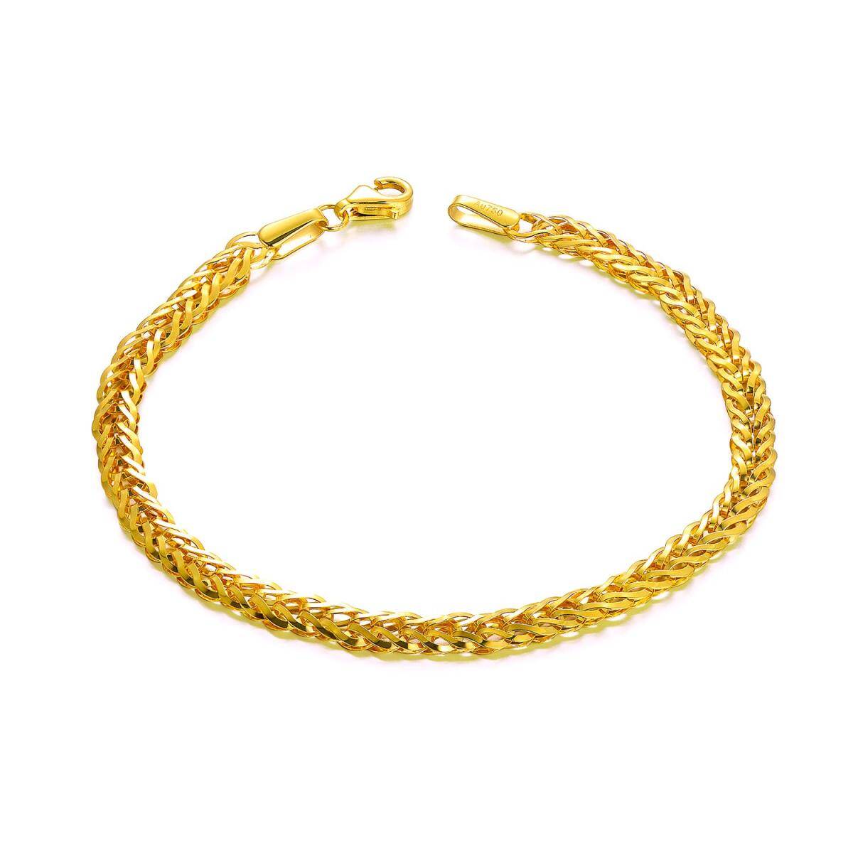 18K Gold Kette Armband-1