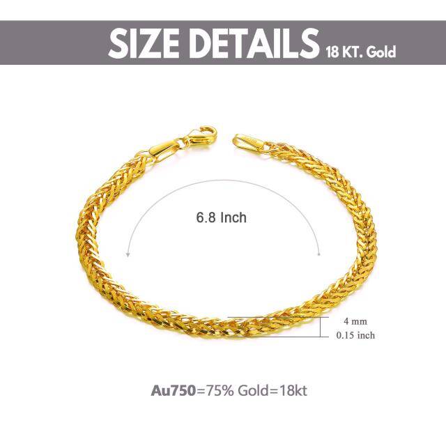 18K Gold Kette Armband-5