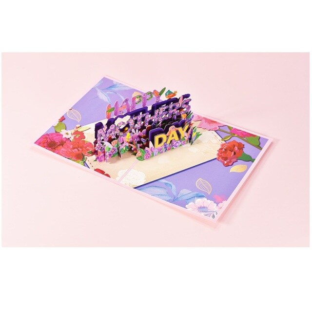 Three-dimensional Creative Happy Mother's Day Greeting Card for Mother-2