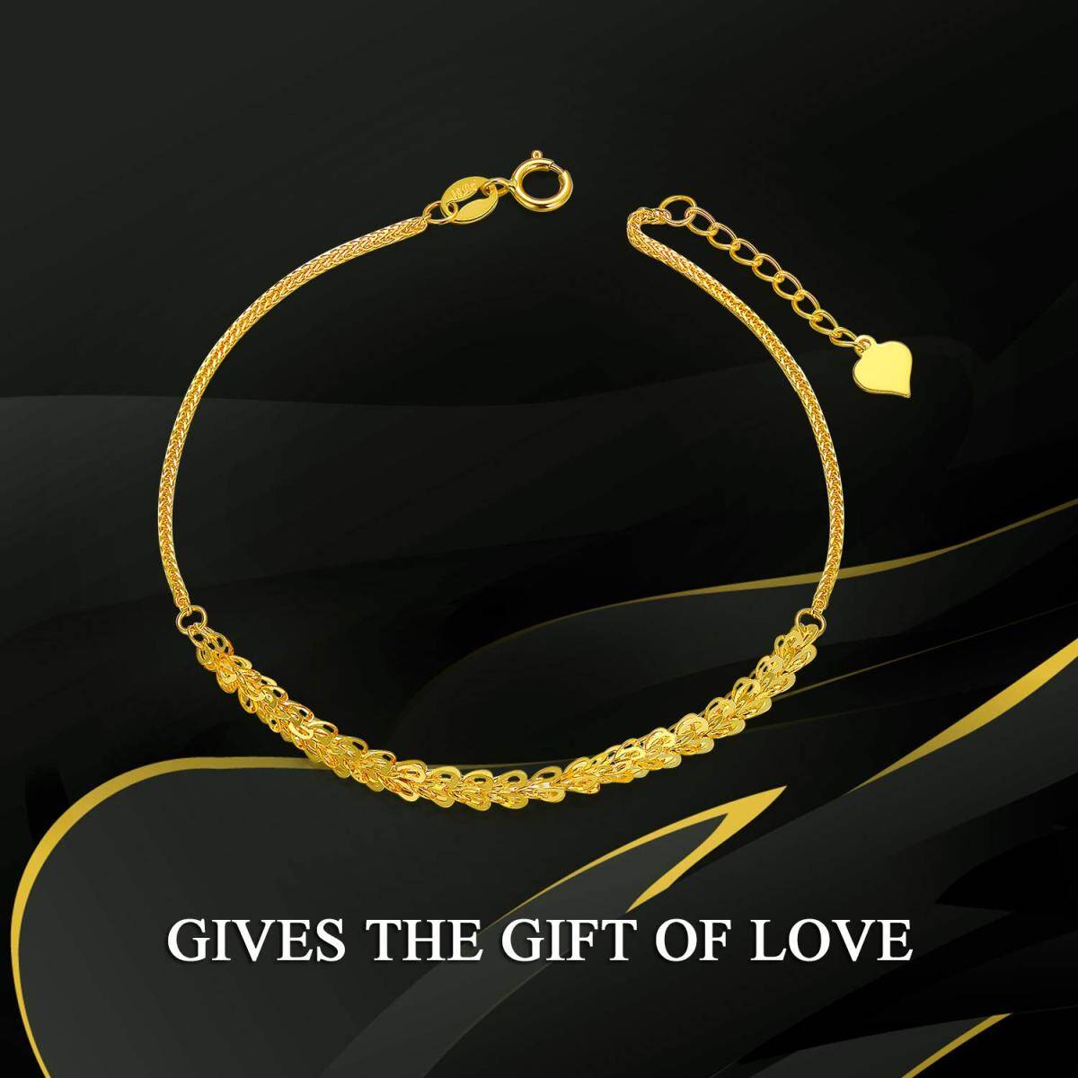 18K Gold Chain Bracelet-6