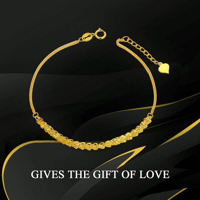 18K Gold Chain Bracelet-5