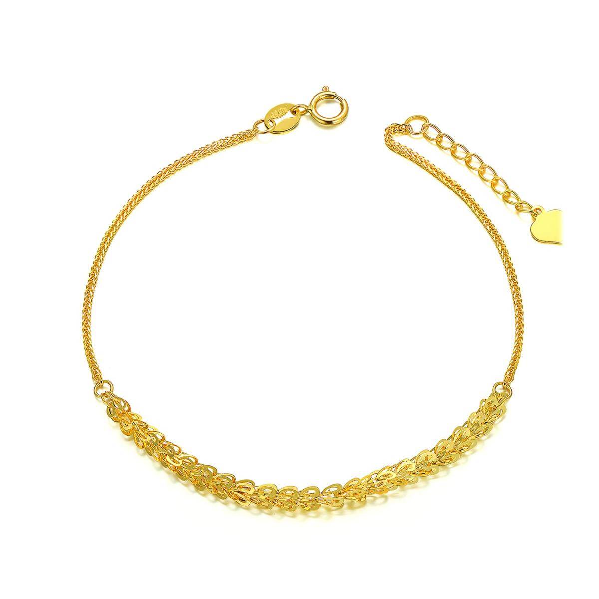 18K Gold Chain Bracelet-1
