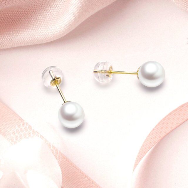 Boucles d'oreilles perles en or 18K-2