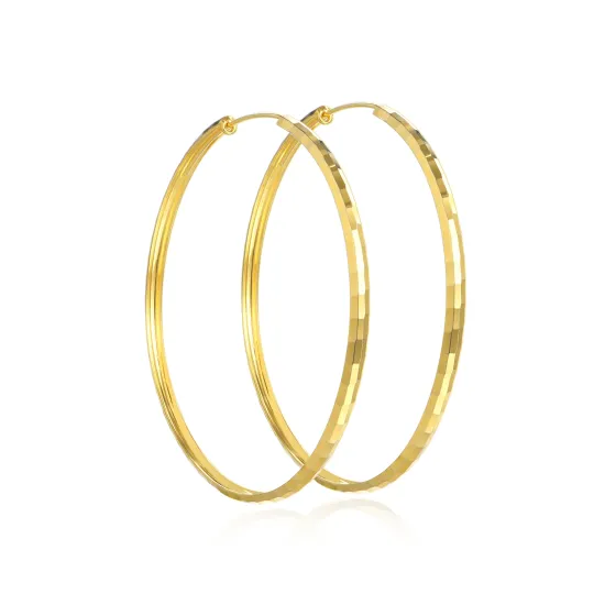 18K Gold Earrings Hoops as Gifts for Women Girls Wife Jewelry