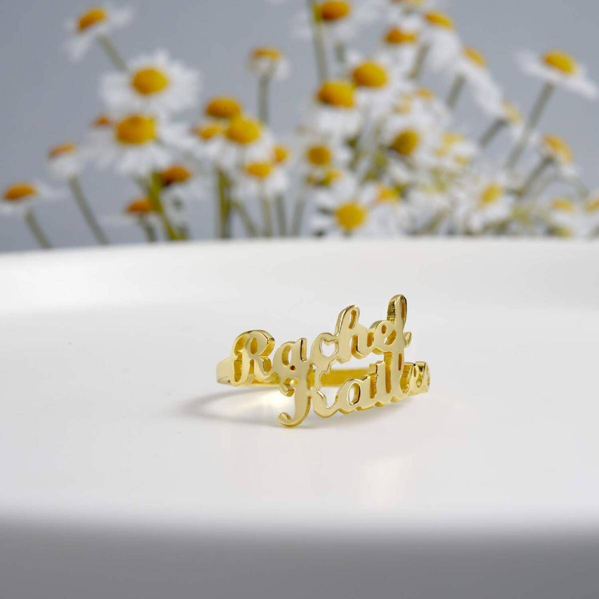 14K Gold Personalized Classic Name Ring-3