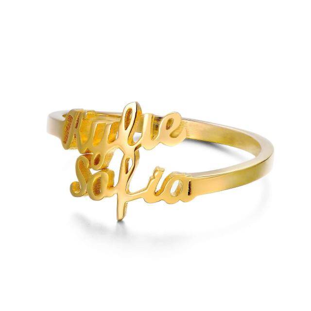 14K Gold Personalized Classic Name Ring-0