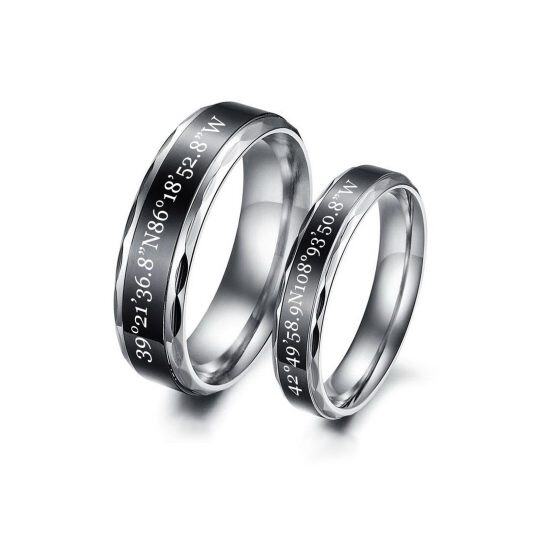 Sterling Silver Couple Couple Rings