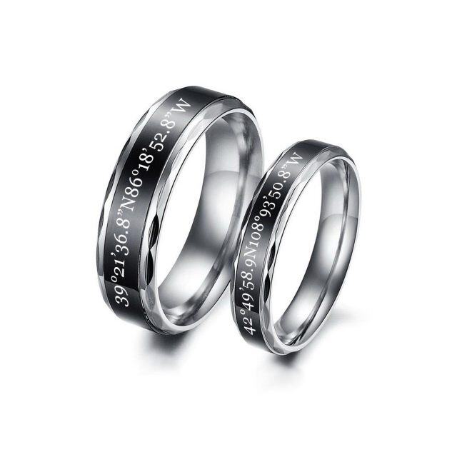 Sterling Silber Paar Paar Ringe-0