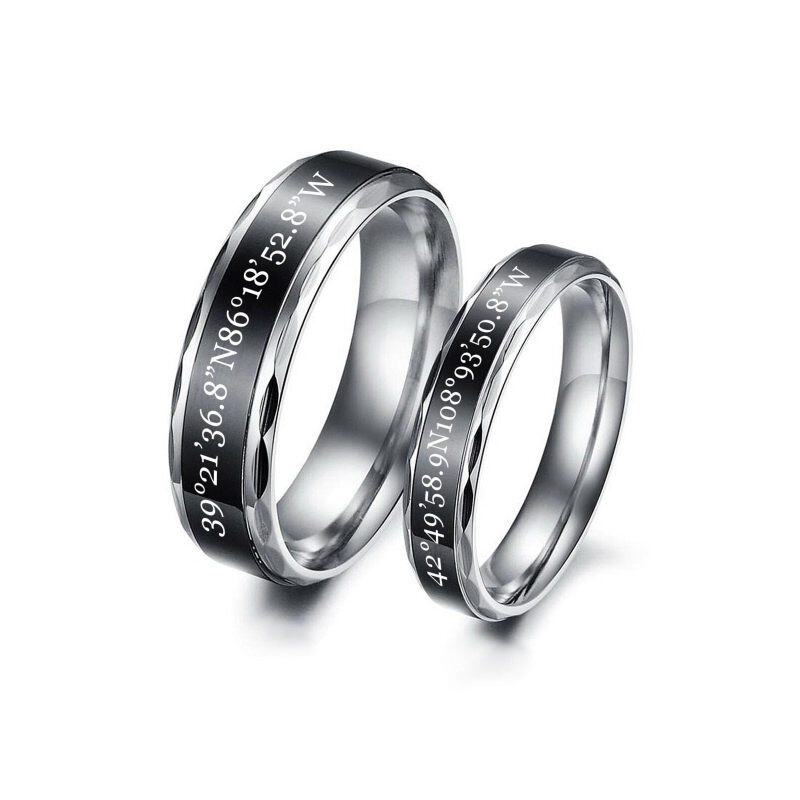 Bagues de couple en argent sterling