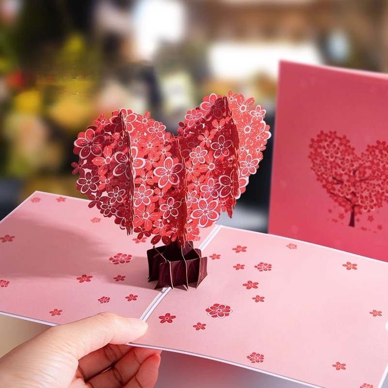 Tarjeta Tridimensional Del Día De San Valentín Pareja Exquisita Creativa Para Enviar Novia-1