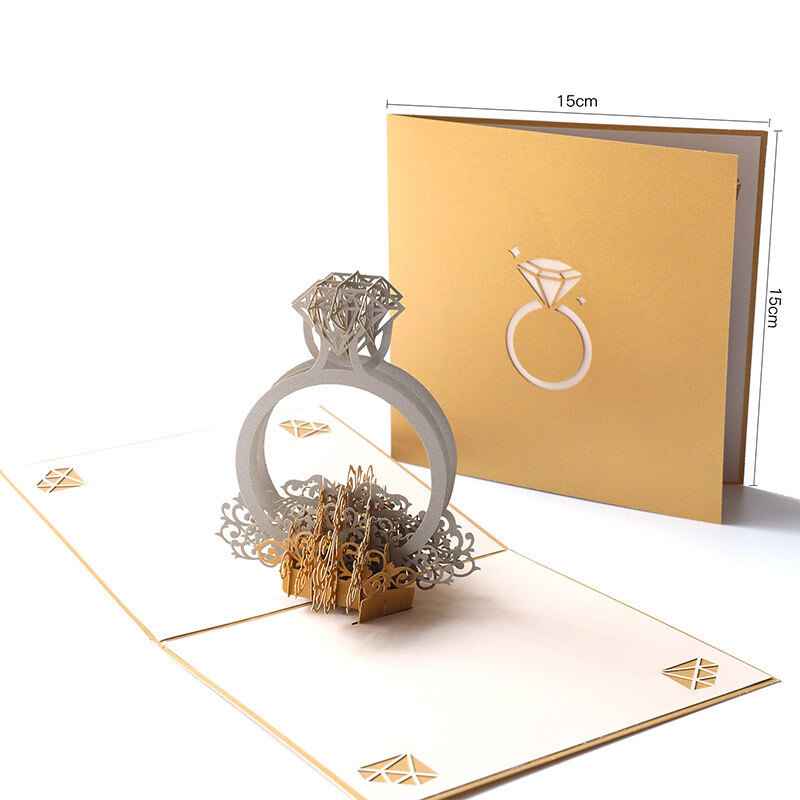 Valentinstag Dreidimensionale Karte Exquisite Paar Kreative Zu Senden Freundin-1