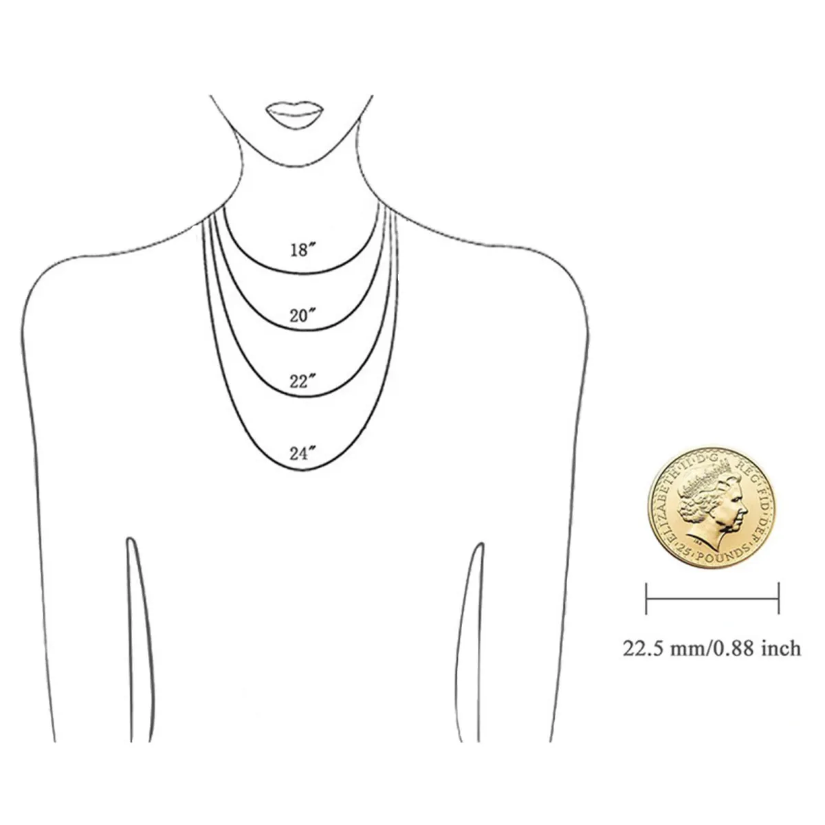 Collar de cadena de plata esterlina-4