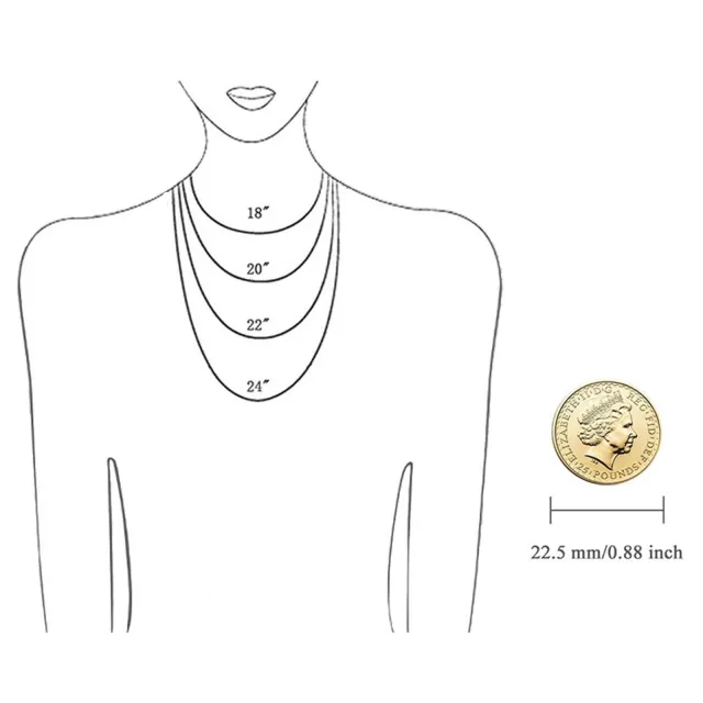 Collar de cadena de plata esterlina-3