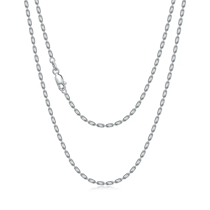 Halskette mit Perlenkette aus Sterlingsilber
