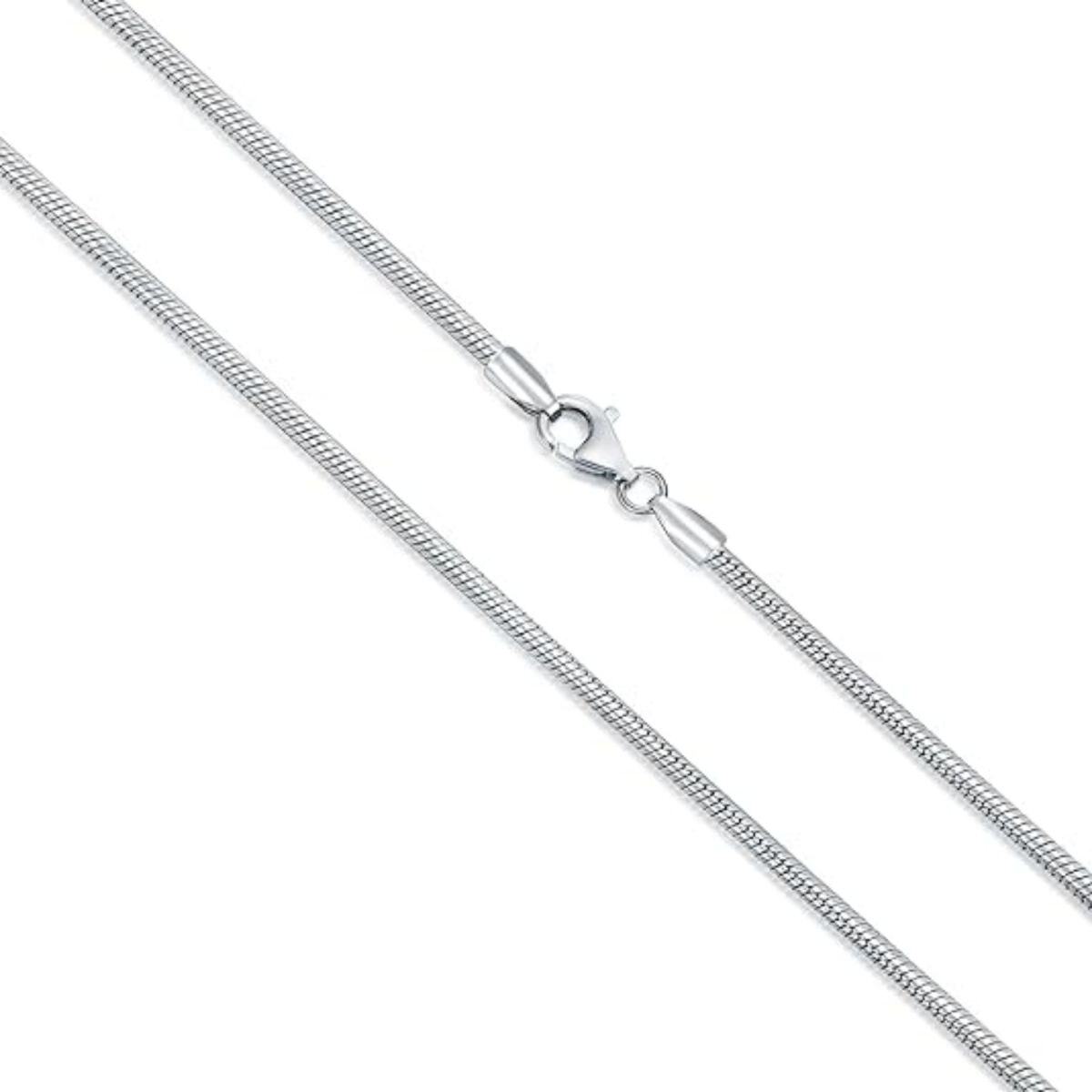 Sterling Silber Schlangenkette Halskette-1
