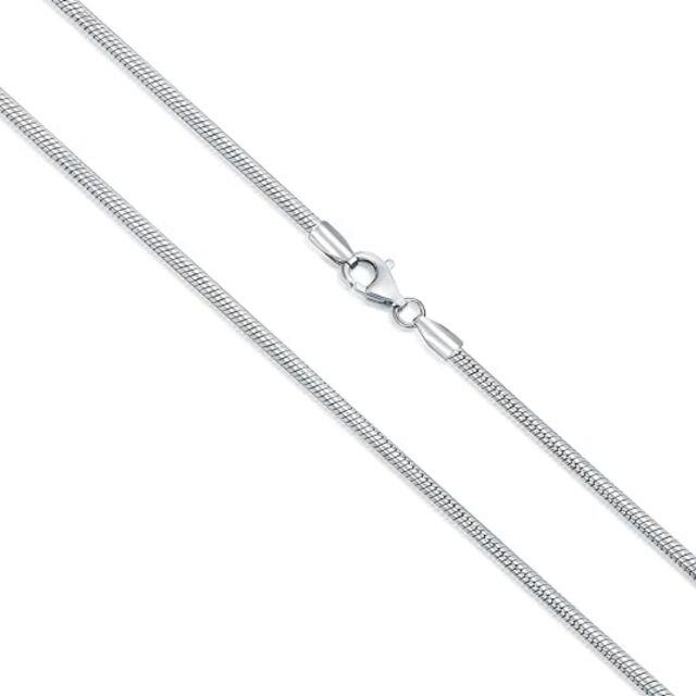 Sterling Silver Snake Chain Necklace-0