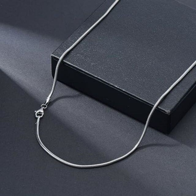 Sterling Silver Snake Chain Necklace-2