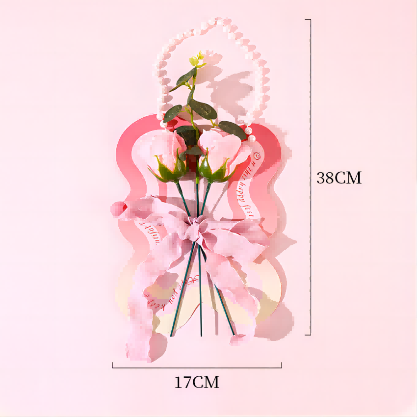 Muttertag DIY Karten gemacht rosa Rosen ewige Blume Wünsche Karte-3