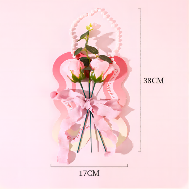 Muttertag DIY Karten gemacht rosa Rosen ewige Blume Wünsche Karte-2