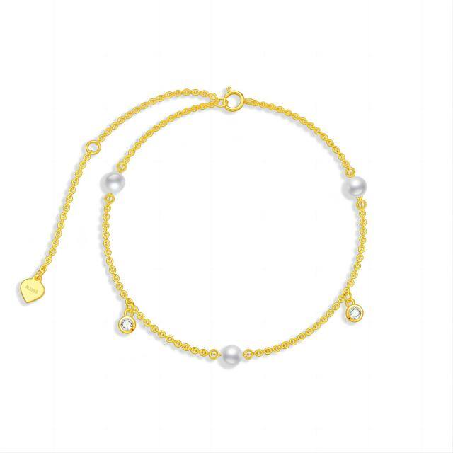 Bracelet de perles en or 14K-0