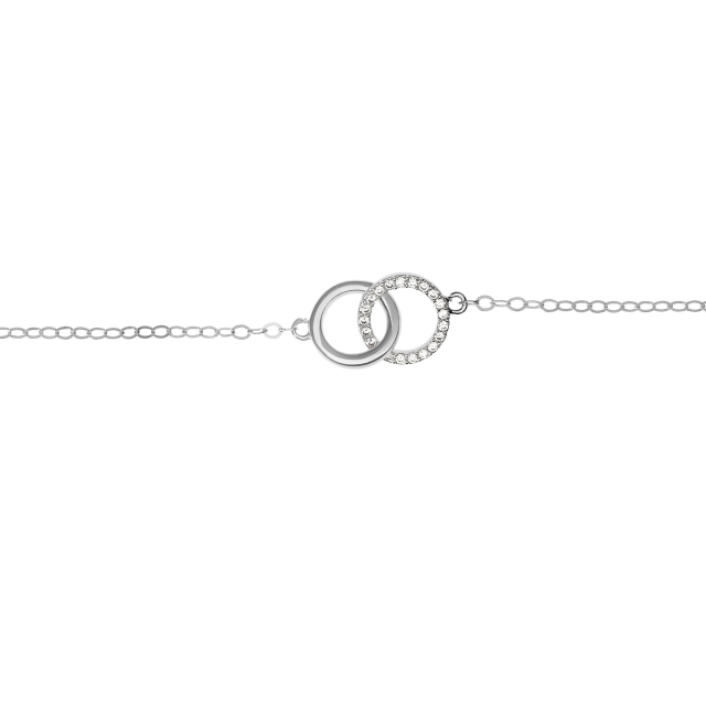 Eternity Gift Bracelet in 925 Silver for Wife Friend Bracelet Dainty Circle Bracelet-1