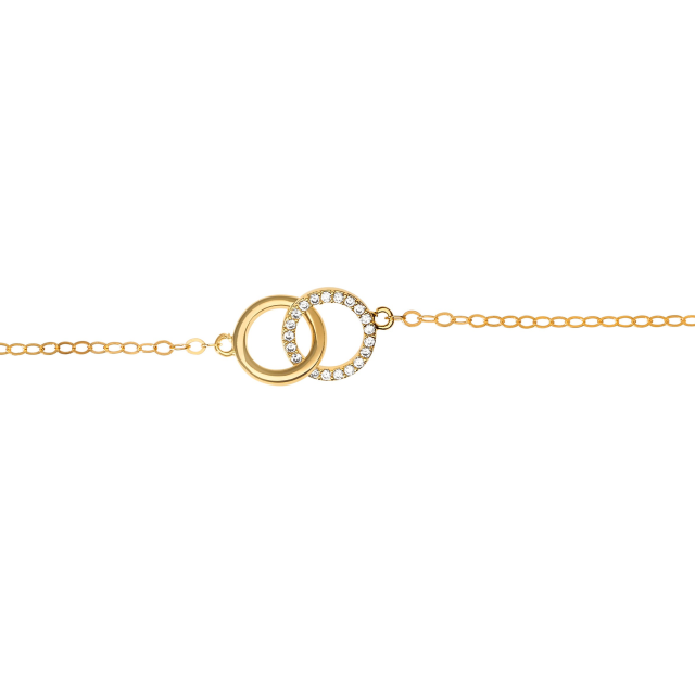 Eternity Geschenk-Armband aus 925er Silber für Ehefrau, Freundin, zierliches Kreis-Armband-0