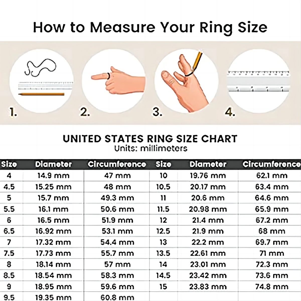 Sterling Silber kreisförmig Mondstein Hexenknoten Ring-5