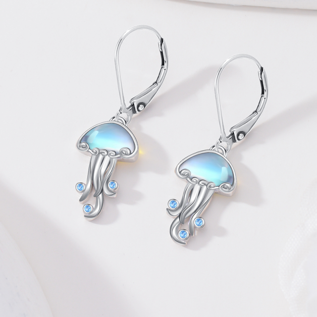 925 Sterling Silver Jellyfish Earrings As Gifts for Women Girls-2