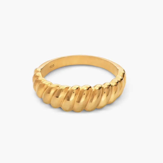 Gold Vermeil Twisted Cocktail Ring for Women