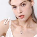wholesale 925 Sterling Silver Swirl Heart Pendant Necklace With Chain For Women-0-2