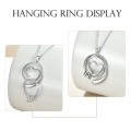 wholesale 925 Sterling Silver Swirl Heart Pendant Necklace With Chain For Women-0-3