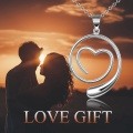 wholesale 925 Sterling Silver Swirl Heart Pendant Necklace With Chain For Women-0-5