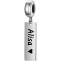 wholesale 925 Sterling Silver Charms Personalized Name Dangle Charm For Diy Bracelets Gifts-0-0