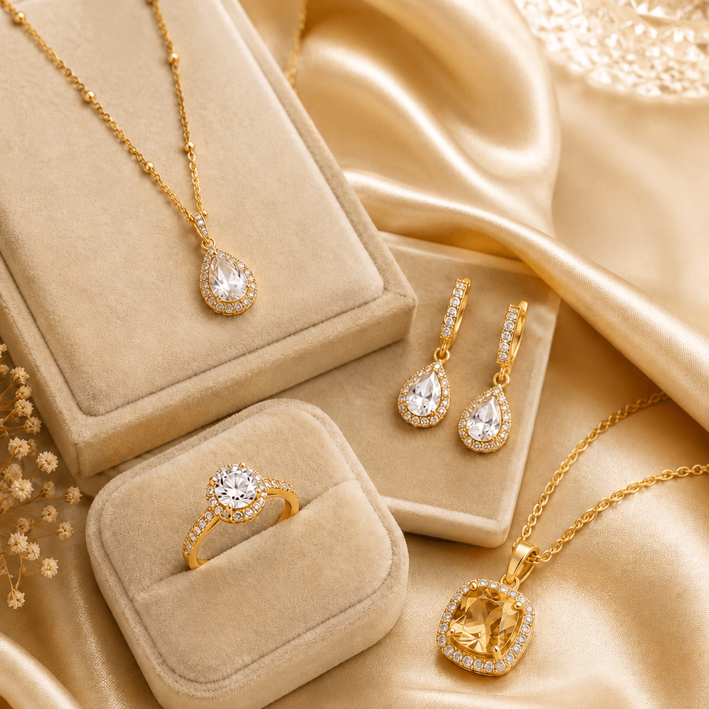 Gold jewelry collection wholesale